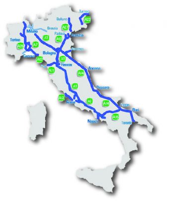 mappa autostrade italia