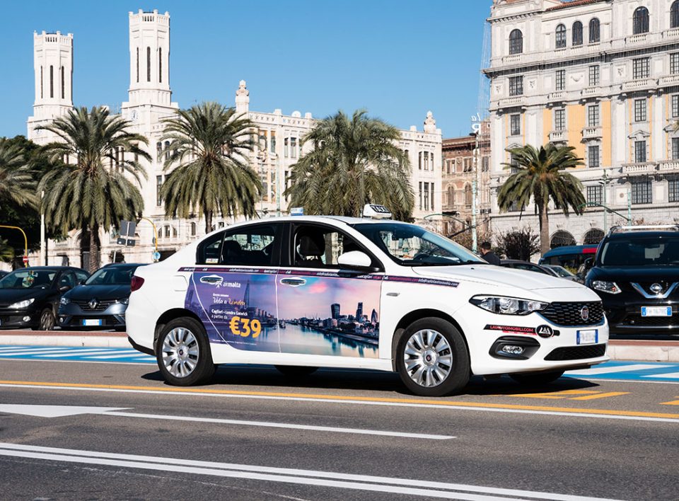 Europe Media pubblicità sui Taxi