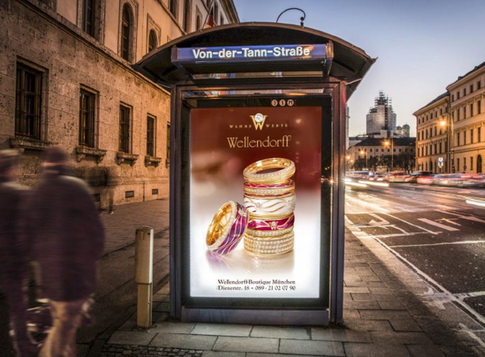 Europe Media Impianti Pubblicitari Citylight pensiline bus in Germania