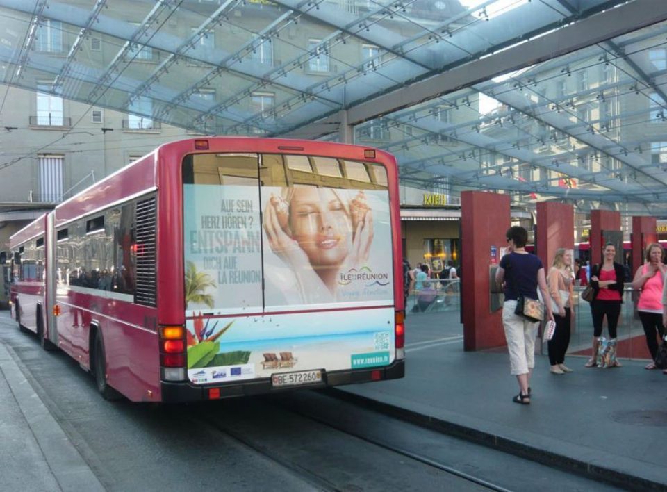 Europe Media Impianti Pubblicitari Livrea Bus Berna Svizzera
