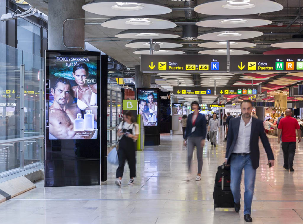 Europe Media Impianti Pubblicitari e Comunicazione Aeroporto Madrid Spagna