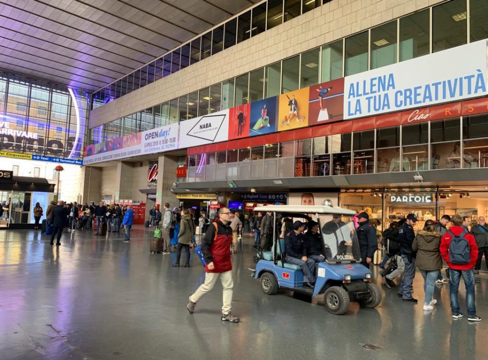 Europemedia impianti pubblicitari grandi stazioni Roma Termini e Tiburtina