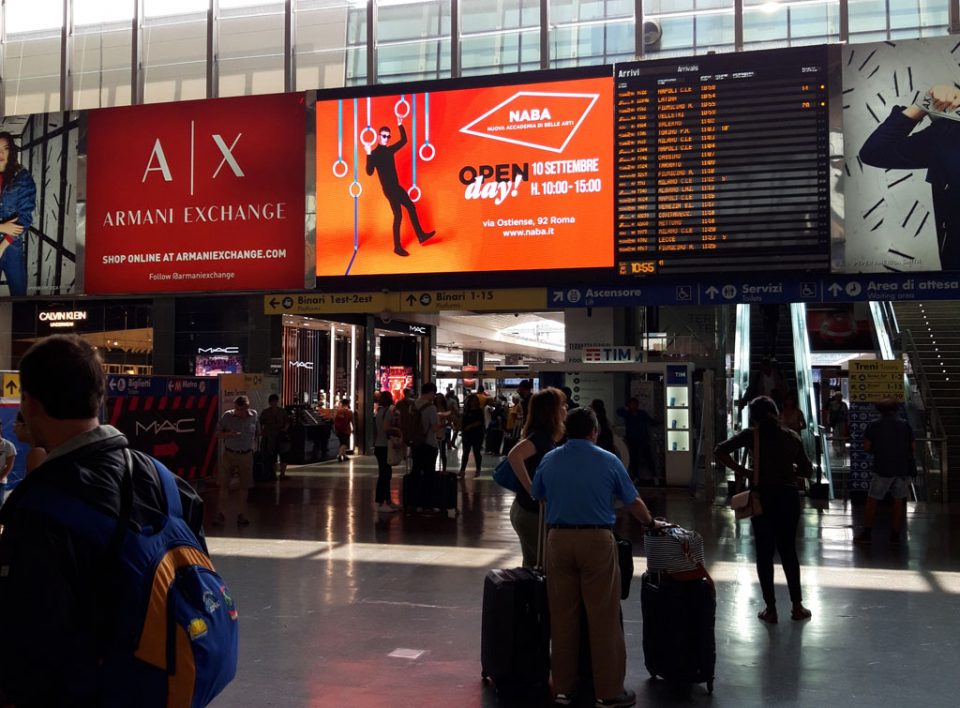 Europe Media pubblicità e impianti pubblicitari nelle grandi stazioni ferroviarie