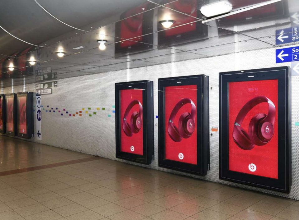 Europe Media Impianti Pubblicitari digital network Metro Parigi