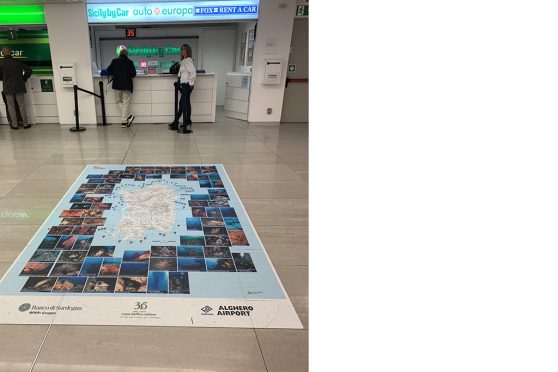 Europe Media impianti pubblicitari floor graphic aeroporti