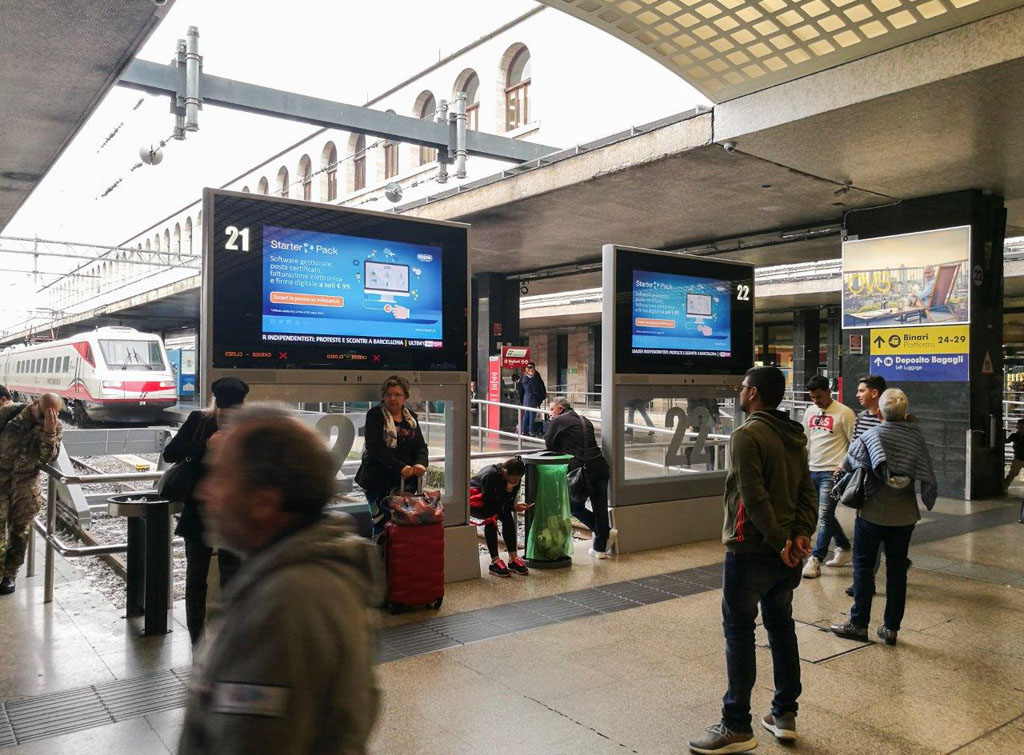 Europe Media Pubblicità e Impianti Pubblicitari nelle Grandi Stazioni Roma Termini GoTV