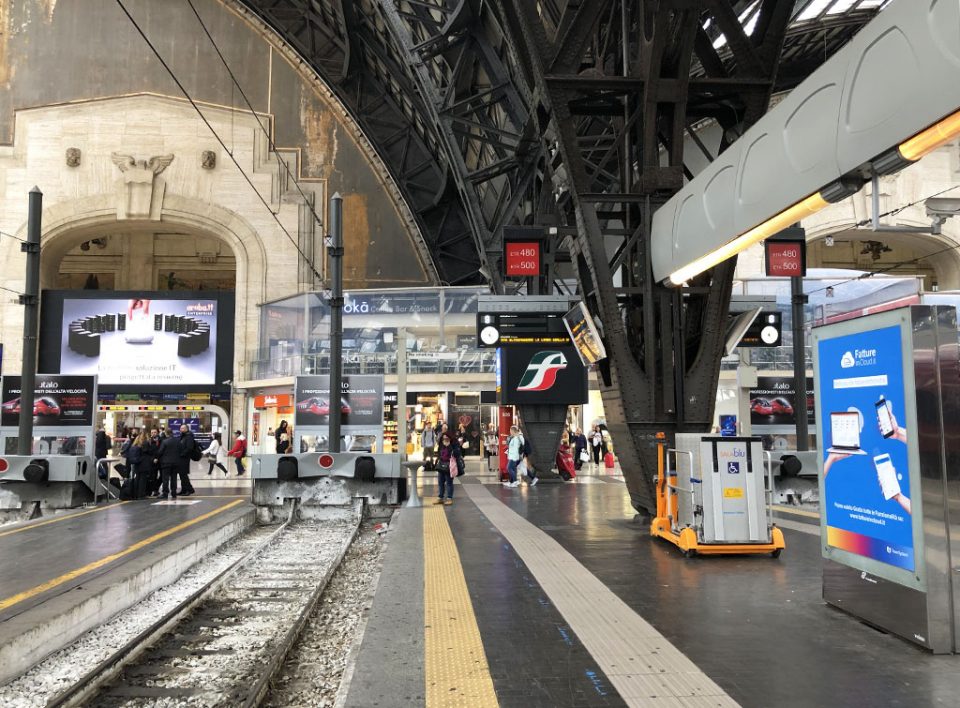 Europe Media impianti pubblicitari nel Circuito Grandi Stazioni Ferroviarie