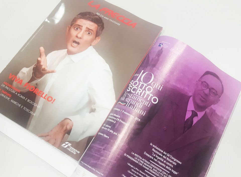 Europe Media pubblicità sul magazine di bordo treno La Freccia