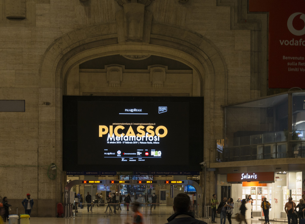 Europe Media impianti pubblicitari nelle grandi stazioni ferroviarie Milano