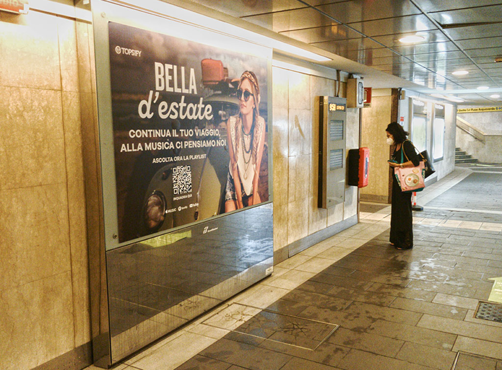 Europe Media Impianti Pubblicitari Digital Led Wall nel Circuito Grandi Stazioni Ferroviarie Genova Principe