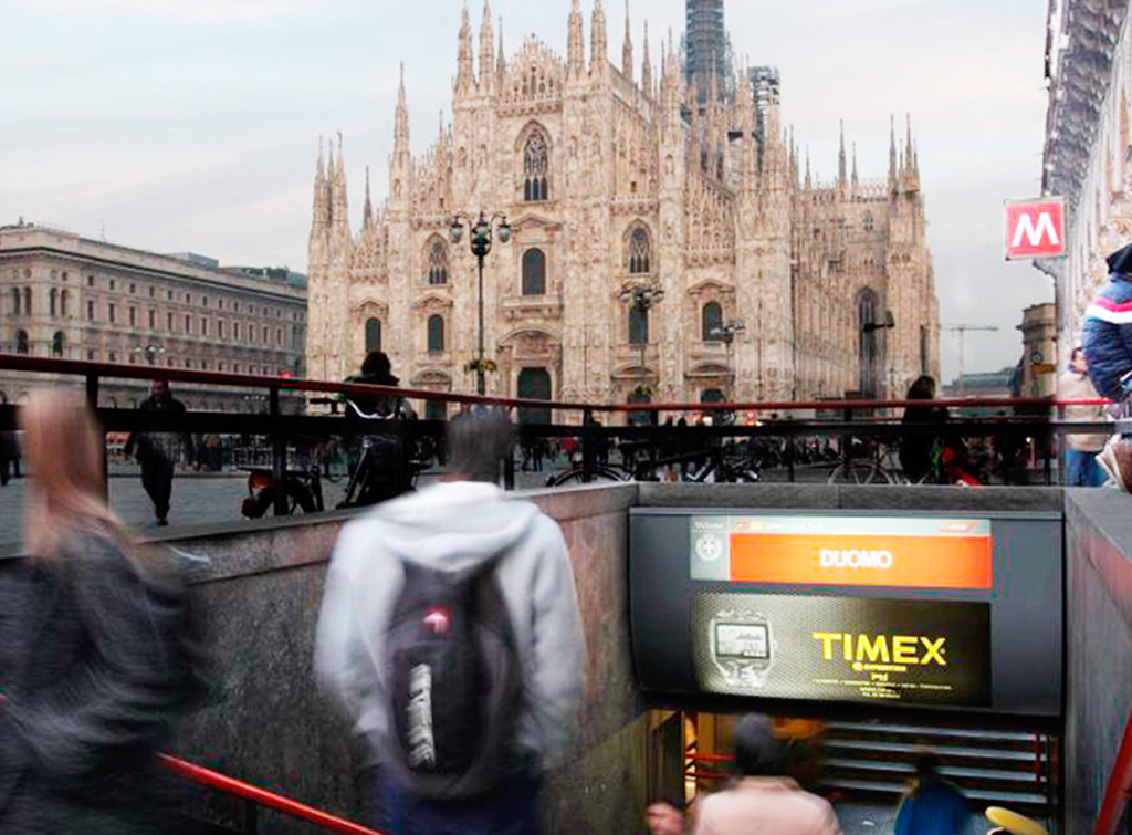 Europe Media impianti pubblicitari Metro Milano
