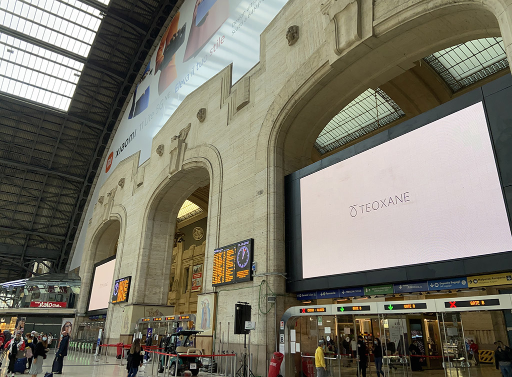 Europe Media impianti pubblicitari nelle grandi stazioni ferroviarie Milano