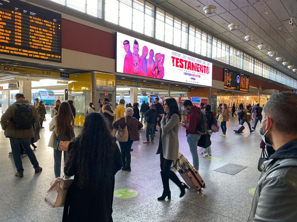 Europe Media impianti pubblicitari digitali nelle grandi stazioni ferroviarie