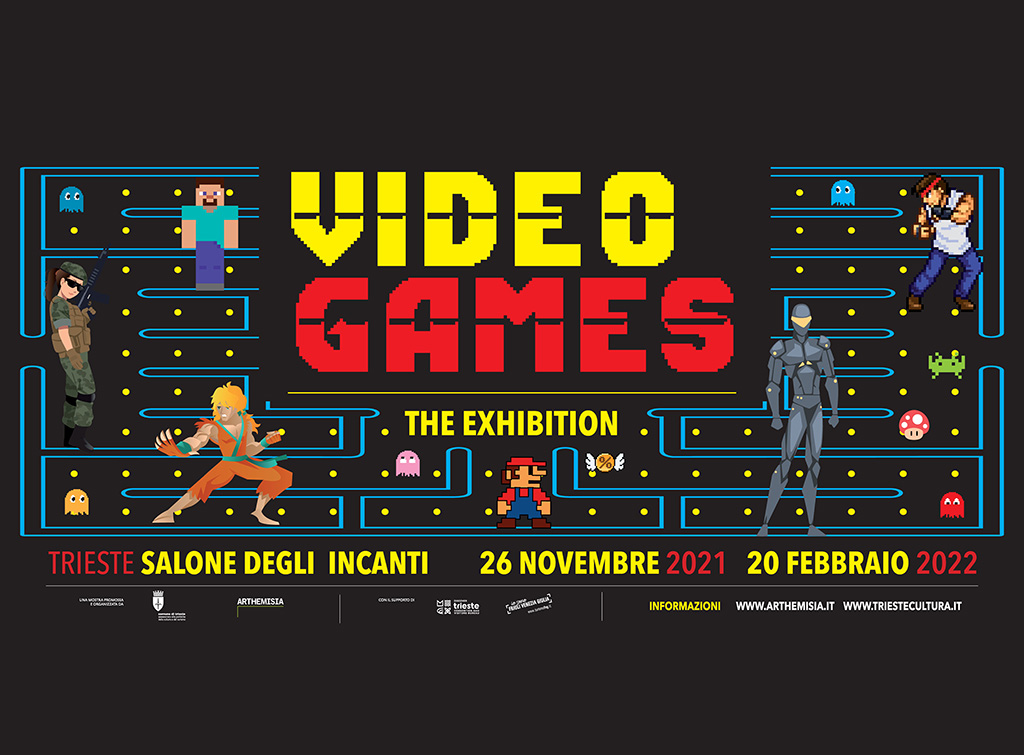 Europe Media pubblicità per la mostra dei Video Games
