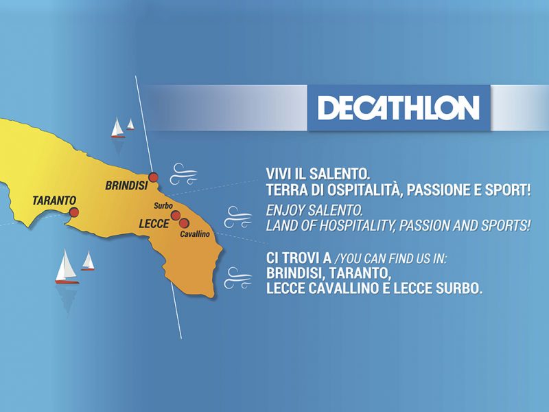 Europe Media pubblicità per Decathlon Italia negli aeroporti