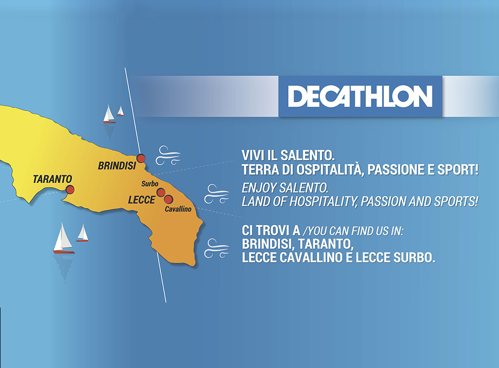 Europe Media pubblicità per Decathlon Italia negli aeroporti