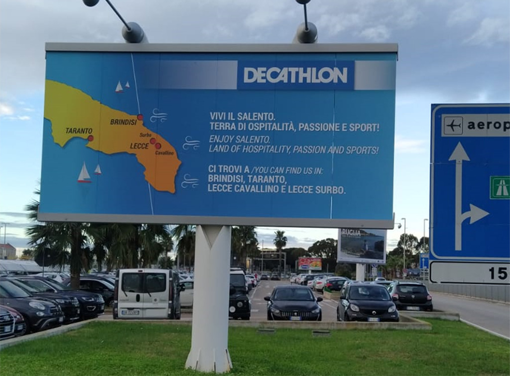 Europe Media impianti pubblicitari outdoor negli aeroporti in Italia