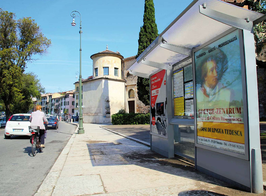 Europe Media impianti pubblicitari pensiline bus Verona