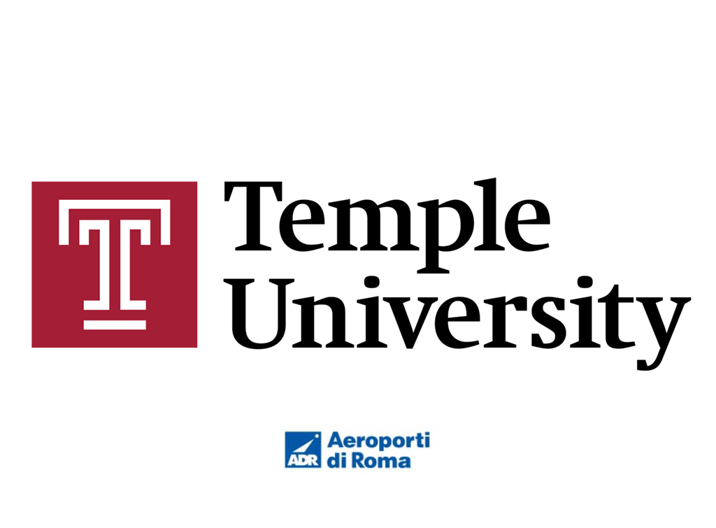 Temple University pubblicità aeroporto Roma Fiumicino