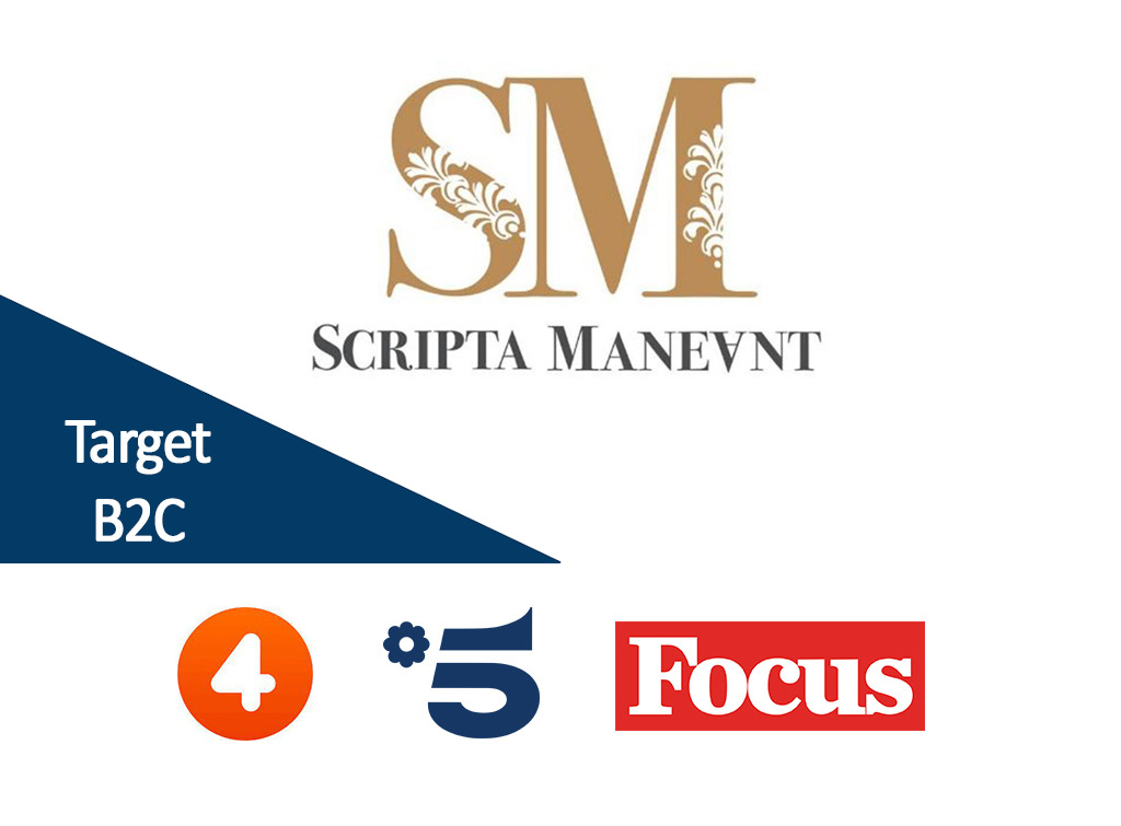 europe media comunicazione promozionale per scripta maneant canale 5 - rete 4 - focus - canali mediaset