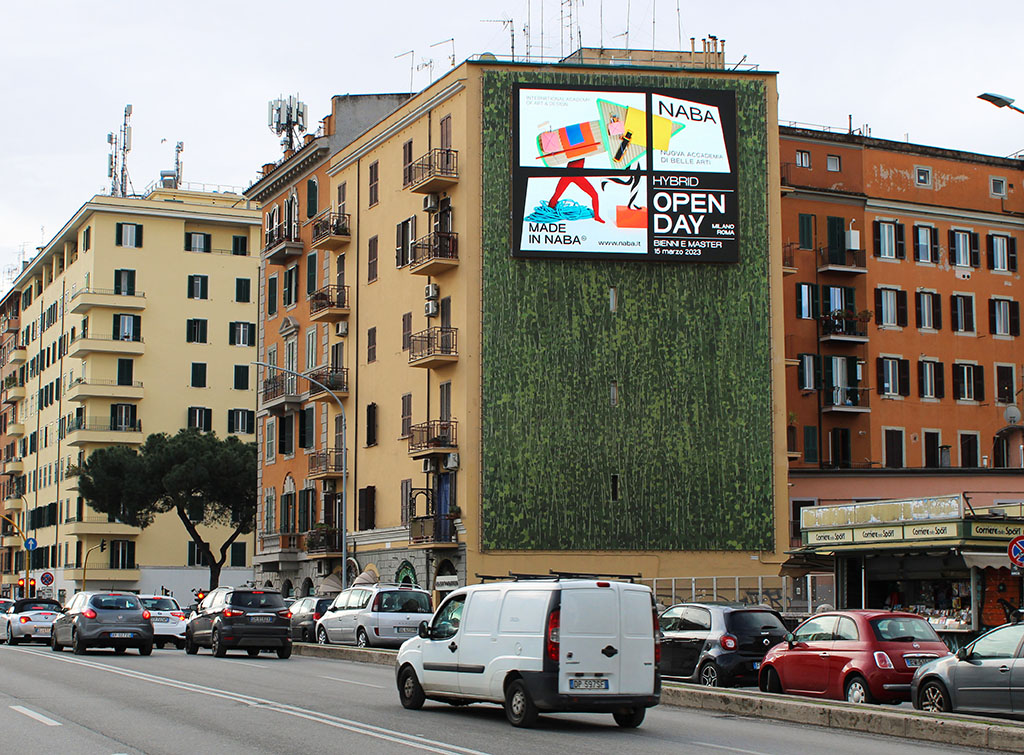 europe media impianti pubblicitari roma maxi led via Appia Nuova