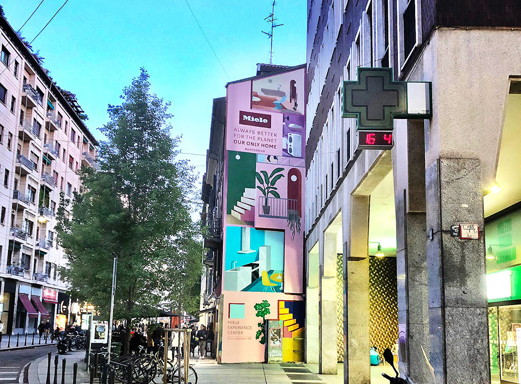 europe media maxi impianto pubblicitario murales milano