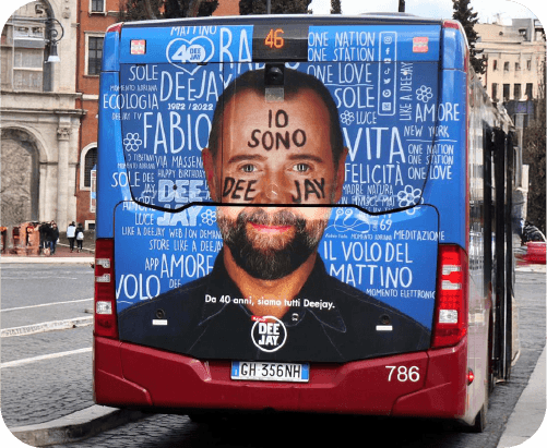 Europe Media Pubblicità dinamica sui mezzi di pubblico trasporto