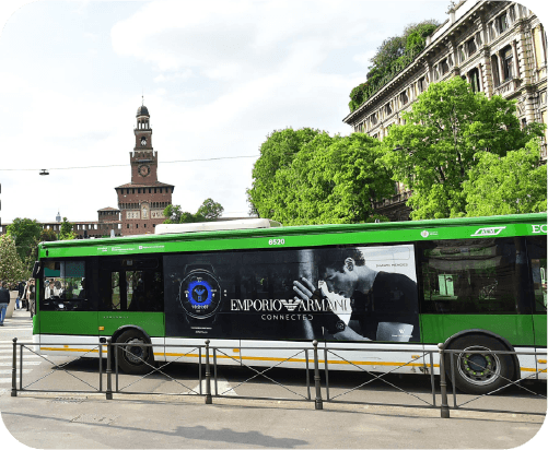 Europe Media Pubblicità dinamica sui mezzi di pubblico trasporto