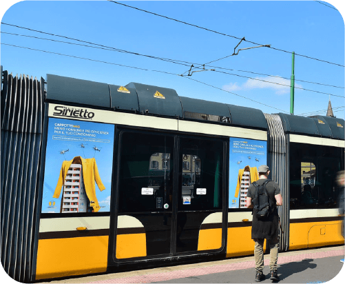 Europe Media Pubblicità dinamica sui mezzi di pubblico trasporto